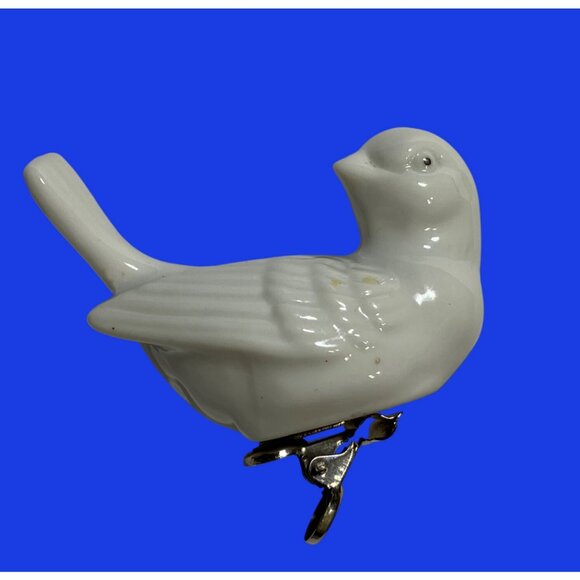 Porcelain Bird-Shaped Clip on Dove ornaments - Picture 2 of 9